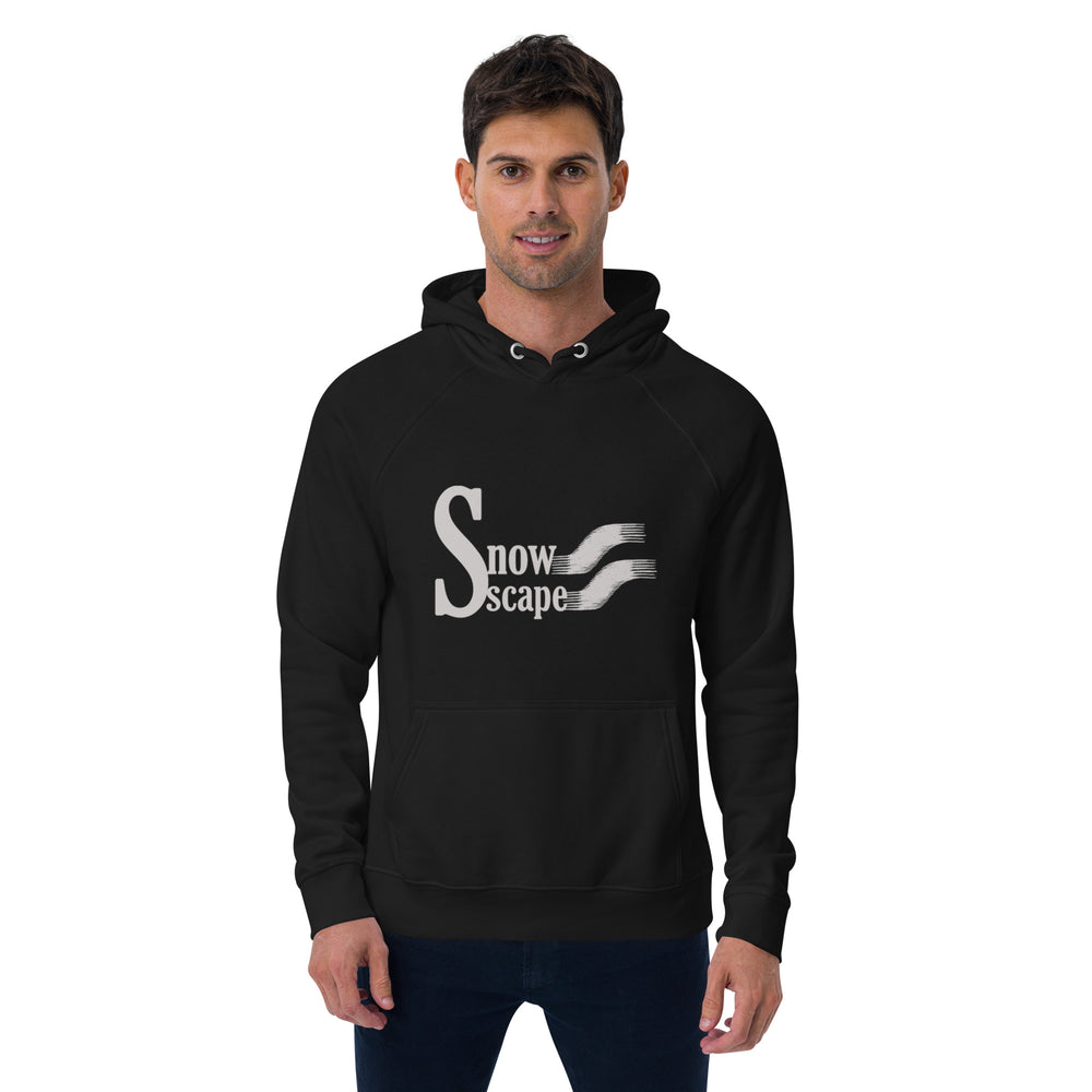 Snowscape Sweat à capuche écologique Raglan unisexe