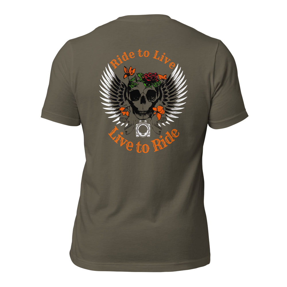 
                  
                    Ride to Live T-shirt unisexe
                  
                